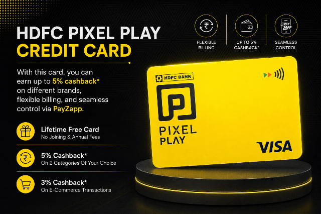 HDFC Pixel Play Credit Card - Features & Benefits HDFC Pixel Play Credit Card - Features & Benefits