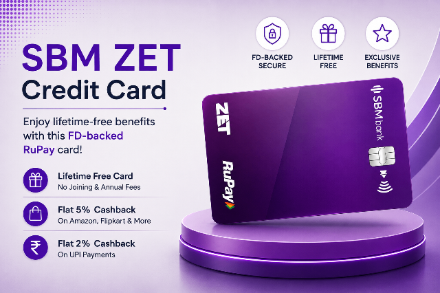 SBM Bank ZET Credit Card – RuPay FD-backed credit card