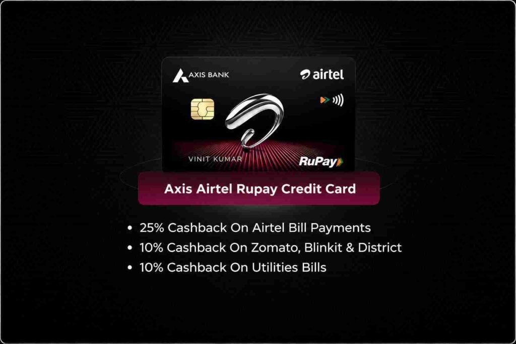 Airtel Axis Bank RuPay Credit Card benefits and rewards