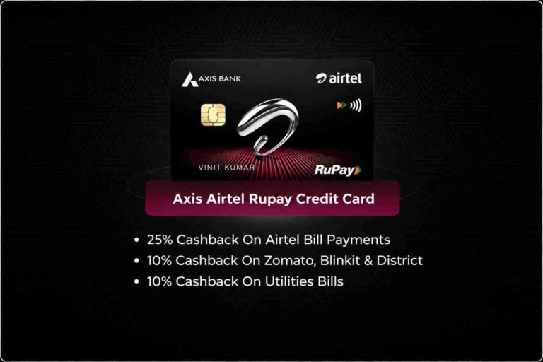 Credit Card Airtel Axis Bank RuPay Credit Card benefits and rewards