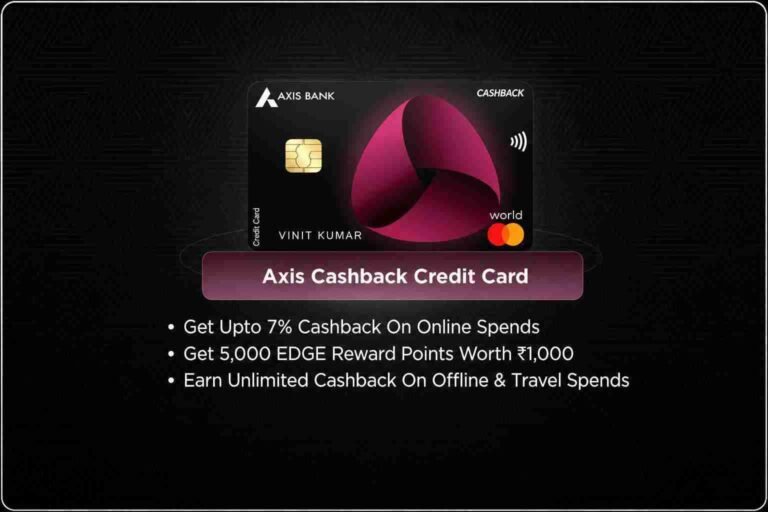 Credit Card Axis Bank Cashback Credit Card 2026 benefits and up to ₹4,000 monthly cashback