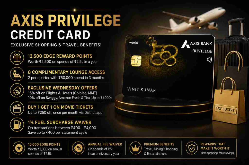 Apply for Axis Privilege Credit Card with Unlimited Benefits – Features, Fees & Eligibility 2026 axis privilege credit card